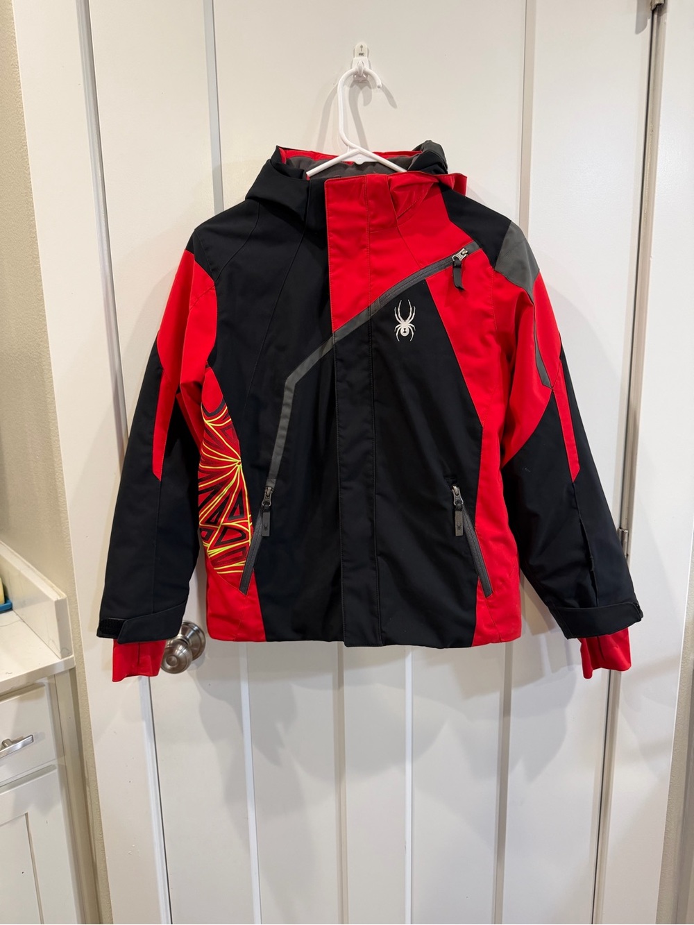 Spyder Kids Red & Black Insulated Ski Jacket